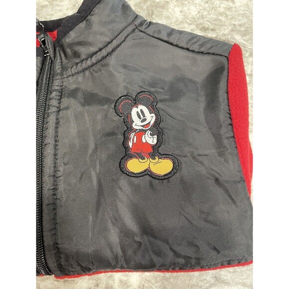 Disney Store Mickey Mouse Fleece Jacket Red Size 3 New JACOB on Jacket Jacob - Picture 6 of 6